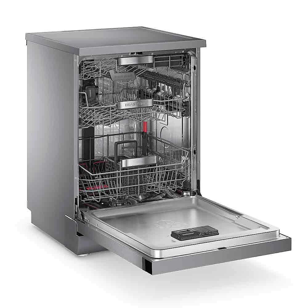 Lava-Louças Brastemp com Smart Sensor Inox com 15 Serviços, 05 Programas de Lavagem - BLF61AR 110