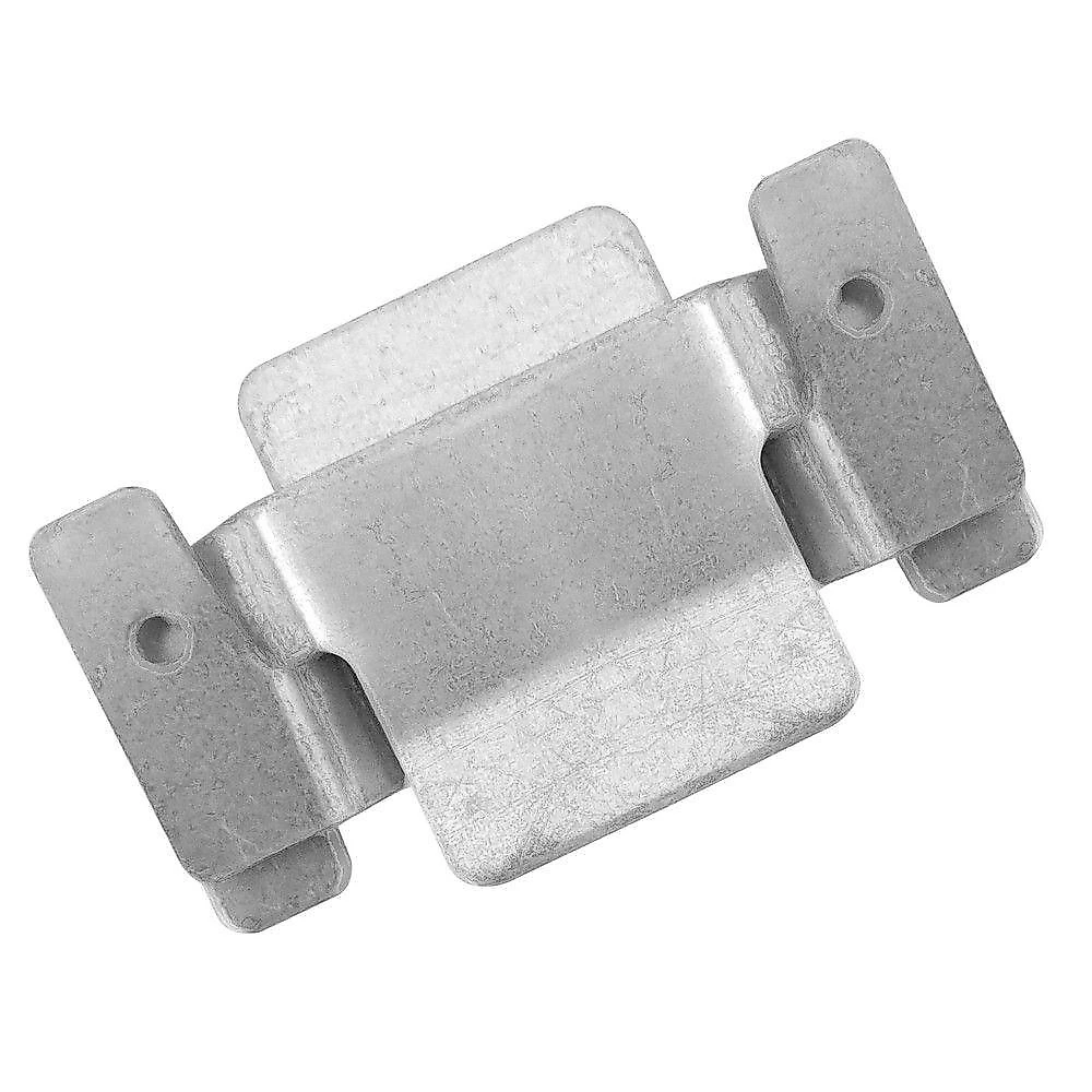 02 Pares Conector De Encaixe Para Móveis Compátivel Sofá Cabeceira Painel Galvanizado - Desk Design