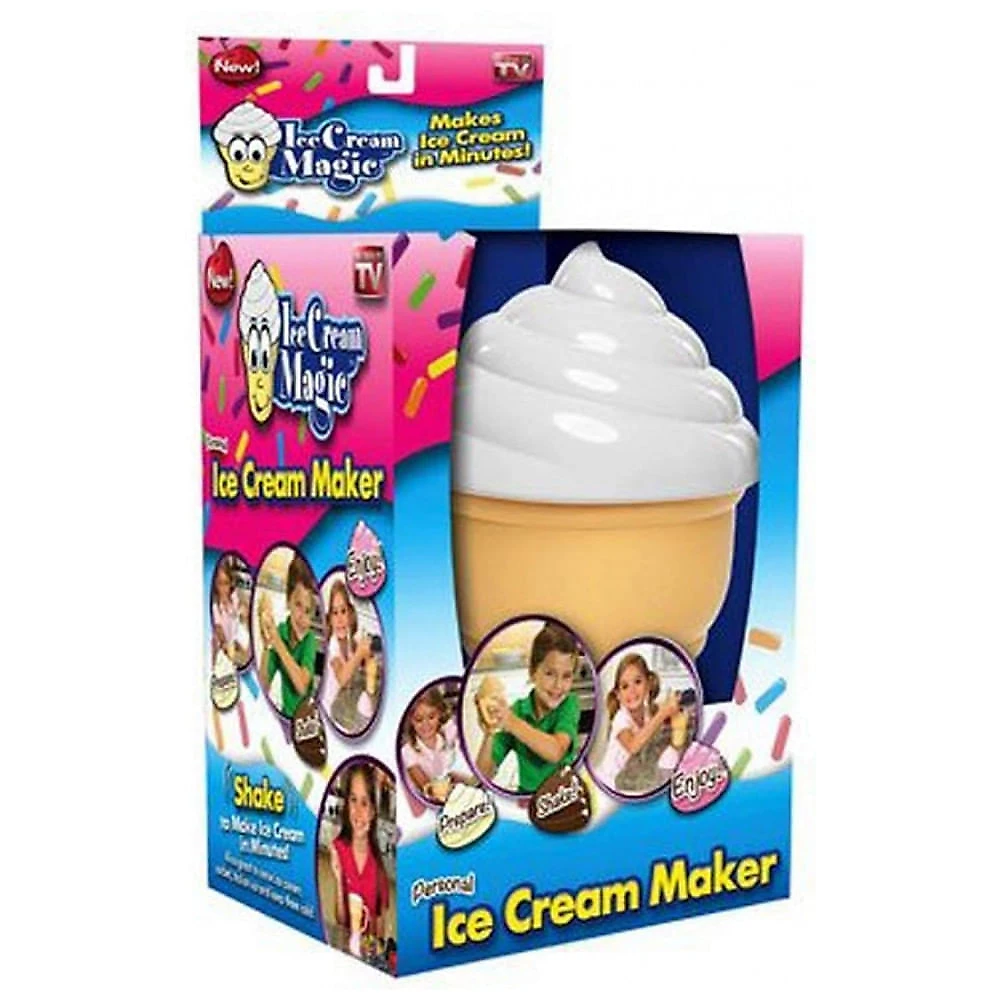 Kit 6 Sorveteiras Manuais Magic Ice Cream Multicolorido com Sal e Saborizante Sorvete em 3 Minutos