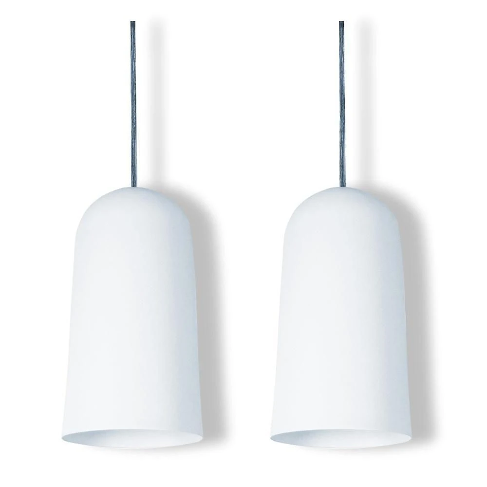 Pendente Copo Max Branco Kit Com 2
