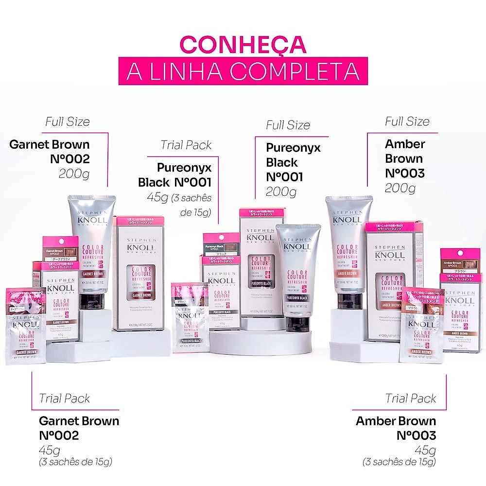 Stephen knoll color couture refresher máscara tonalizante 3x15g 01 pureonyx