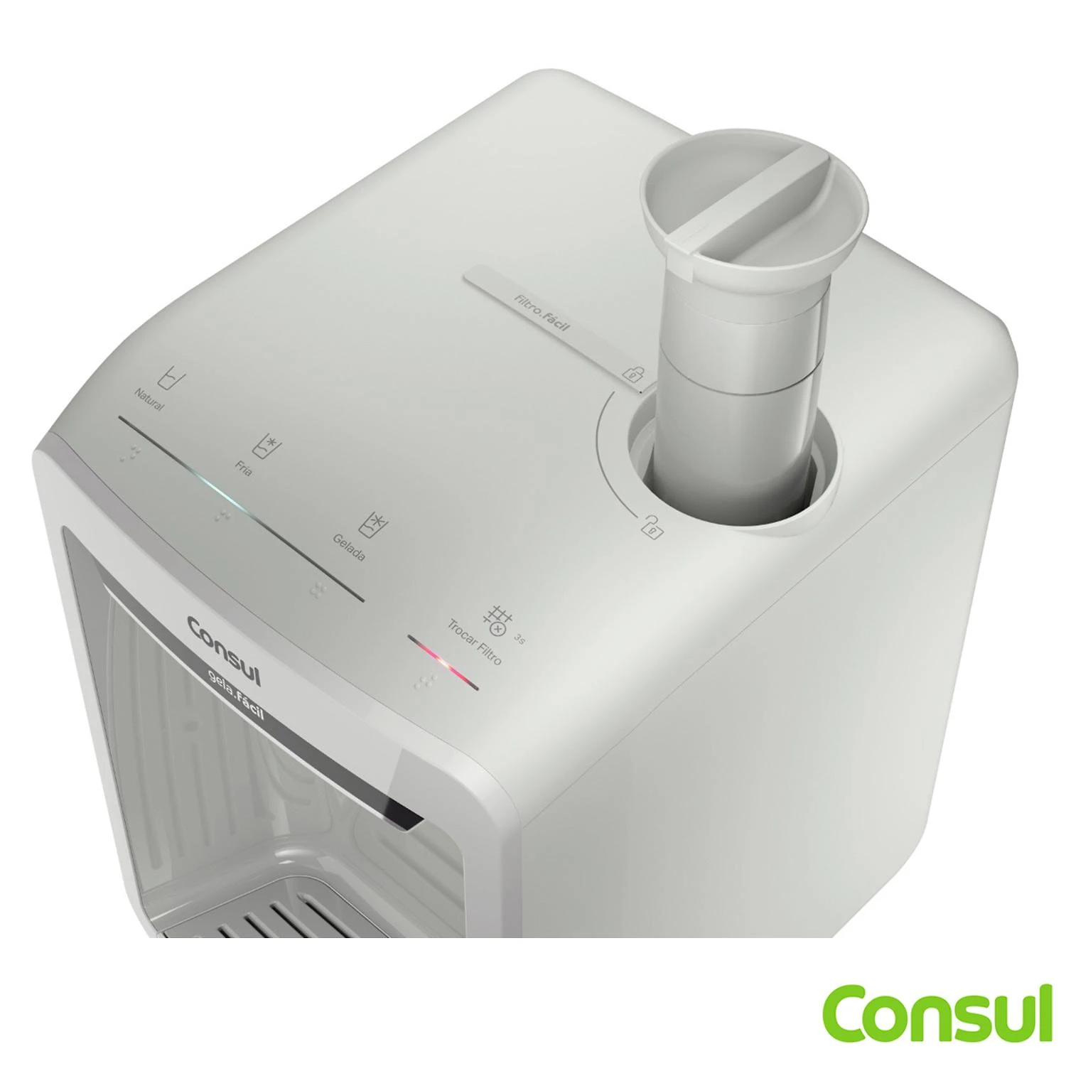 Miniatura Purificador de Água Consul Eletrônico com Refrigeração CPB33AB Bivolt