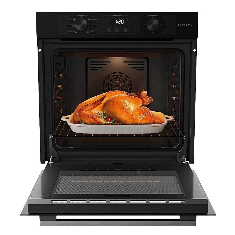 Forno De Embutir Elétrico Dako Supreme 80L Digital Preto 220V