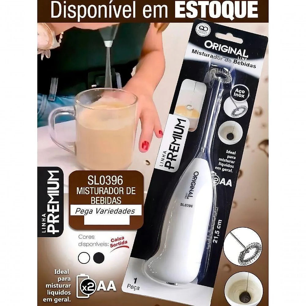 Misturador Portátil Mixer de Mão Misturador Clink Mini Mixer Portátil Branco 110V