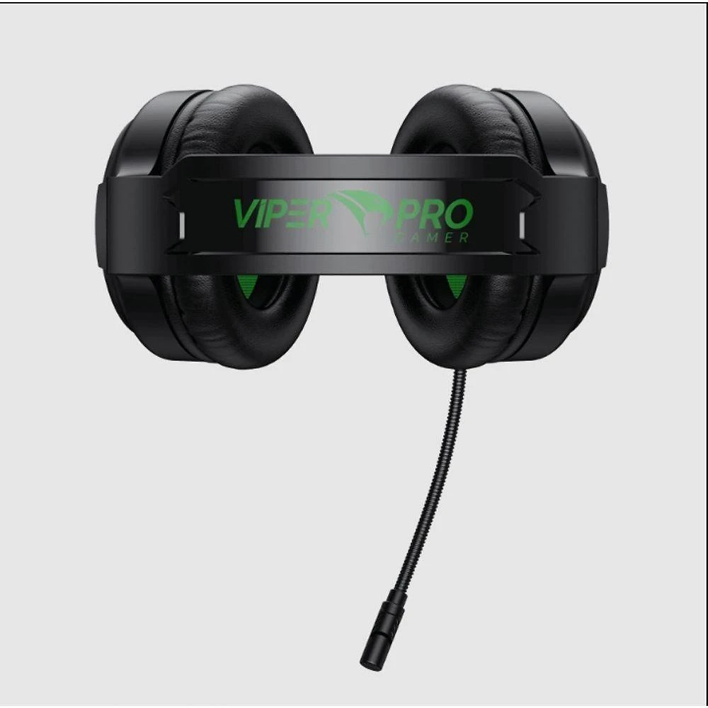 Headset Gamer Viper Pro Rgb Mamba Vivensis - 403 Preto-verde