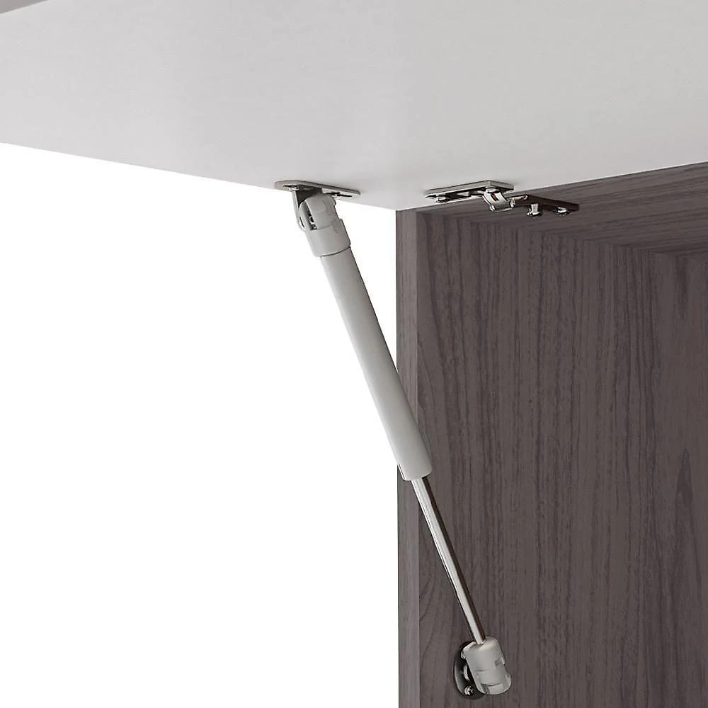 Armário De Cozinha 4 Peças Balcão Com Pia 150cm Lina18 K02 Gris-freijó - Mpozenato
