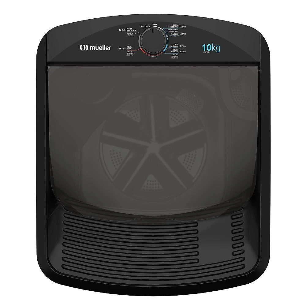 Tanquinho Mueller 10kg Preto com superesfregador MLT10C 110V