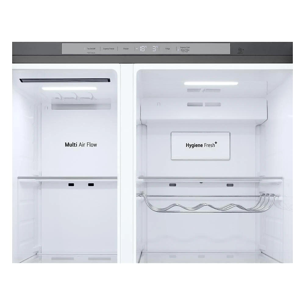 Geladeira lg side by side gc-l267klq 638l inox look bivolt inverter wi-fi
