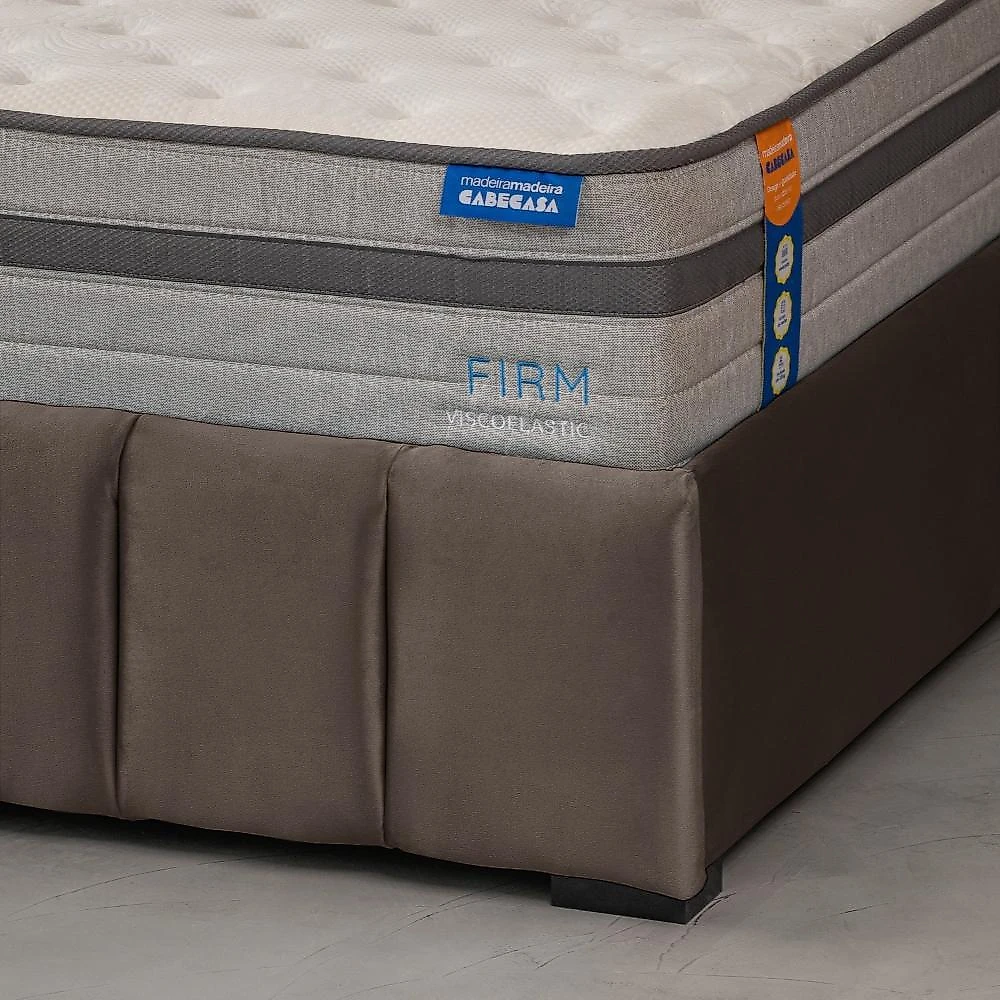 Cama com Cabeceira Queen Estofada Uvaia CabeCasa MadeiraOriginals Cama com Cabeceira Queen Estofada Uvaia CabeCasa MadeiraMadeira Cappuccino