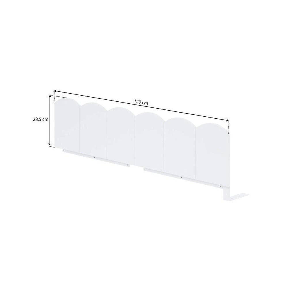 Cama Montessoriana Casinha com Led e grade New Garden Casatema MadeiraOriginals Cama Reversivel Casinha com Telhado, Led e Grade Dupla Frontal New Garden Casatema Branco/Natural