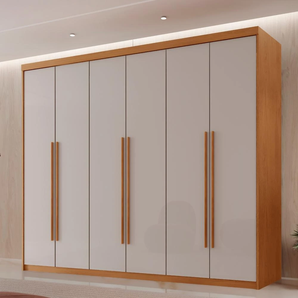 Guarda Roupa Casal 6 Portas 2 Gavetas MDF Veracruz