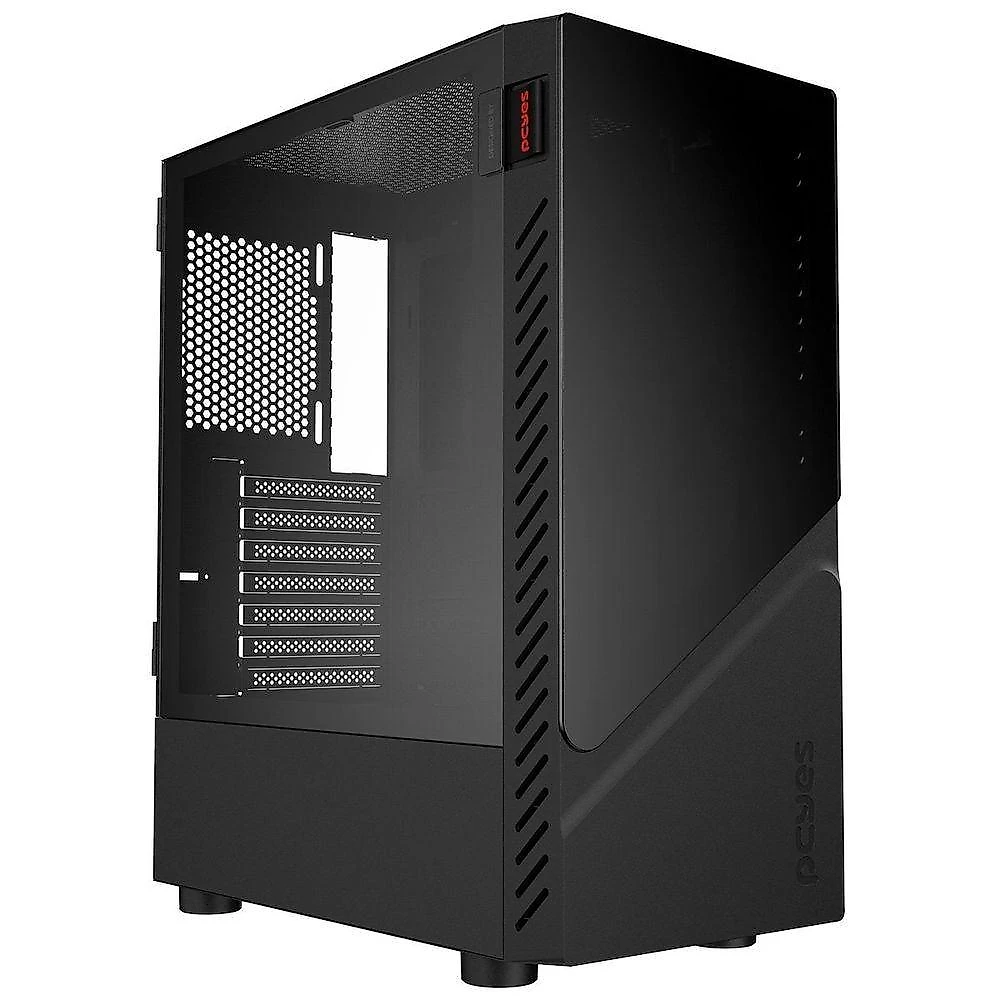 Gabinete Gamer Pcyes Vulcan Black Vidro
