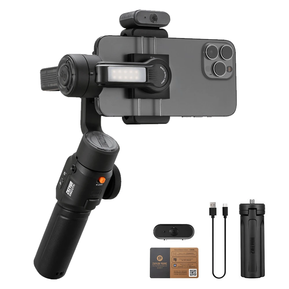 Estabilizador Gimbal Zhiyun Smooth-5S AI Combo para Smartphones (Preto)