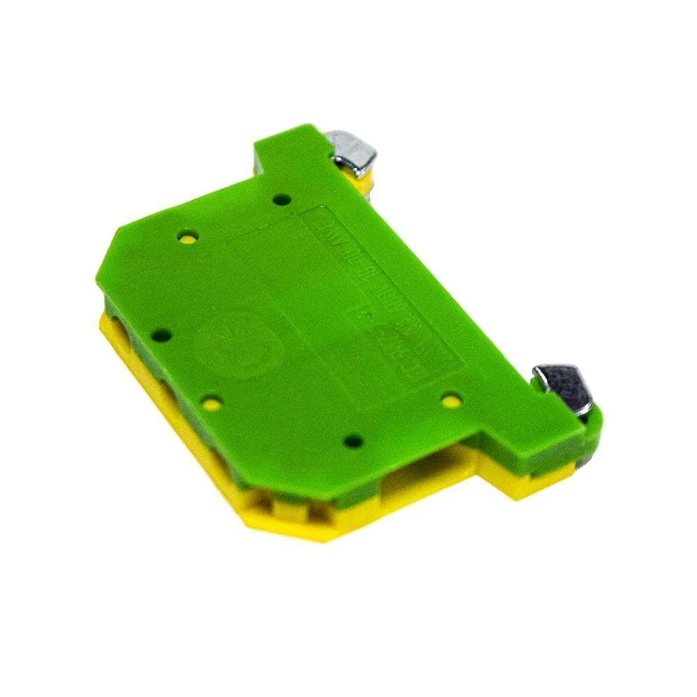 Borne Terra 8WA1011-1PF00 com 2 Conexões Parafusadas 6MM 2,5MM² Verde e Amarelo Siemens