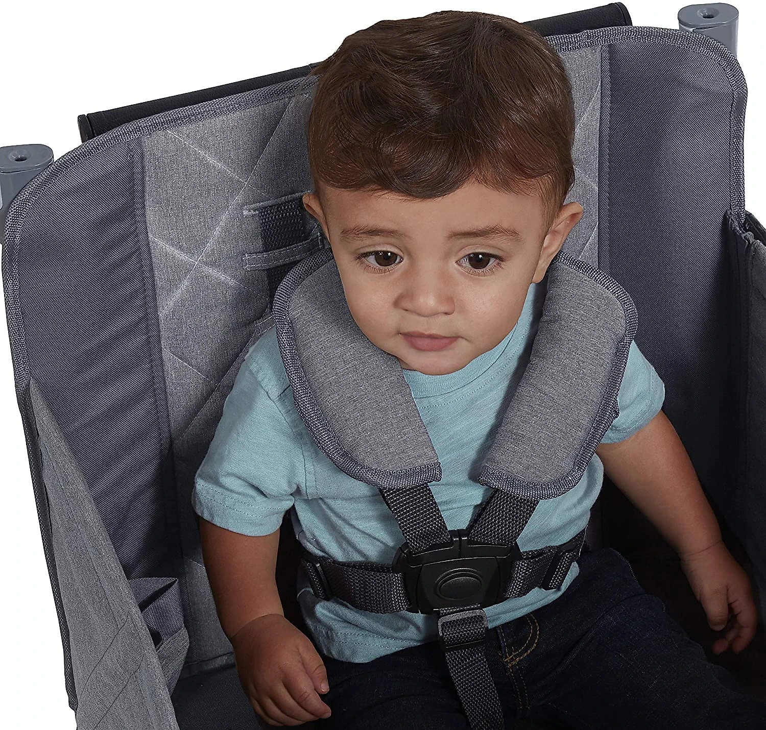 Radio Flyer Carrinho de Bebê e Passeio Dobrável e M ultifuncional Peso Máximo 54 kg Cinza