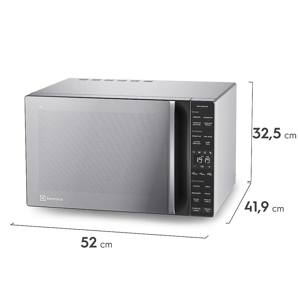 Forno Micro-ondas Limpa Fácil Electrolux 36 Litros ME36S Prata - 110V