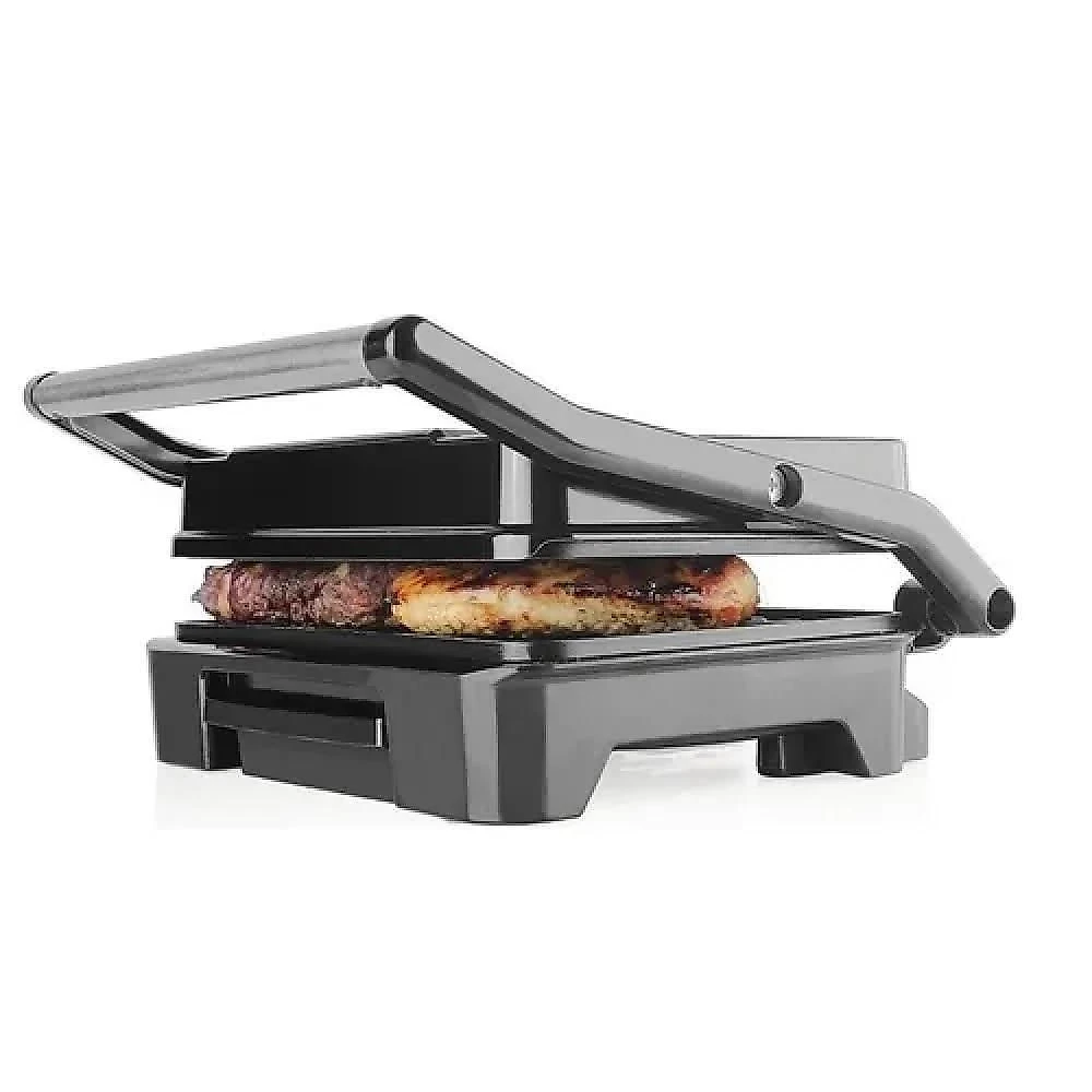 Sanduicheira Grill Yeet Inox 2 em 1 1000W Antiaderente para Lanches e Grelhados 220V