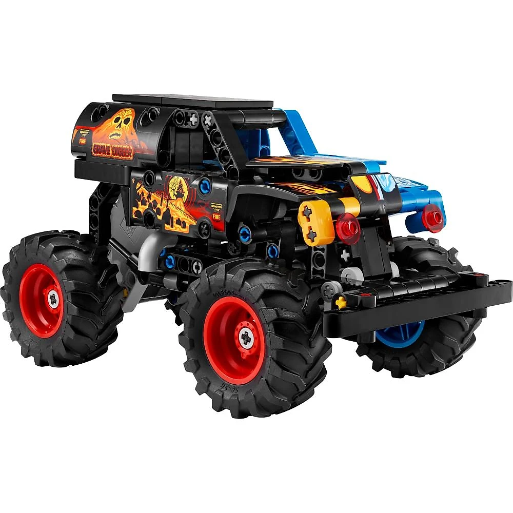 Lego® technic - monster jam™ grave digger™ fogo e gelo azul