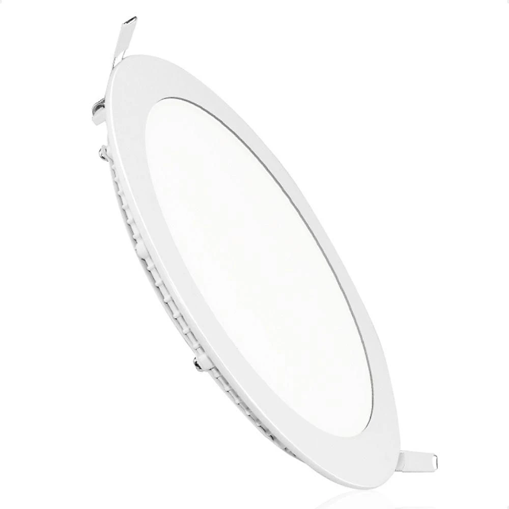 Kit 10 Painel De Led Redondo Embutir 12w Bivolt Taschibra 6500k Frio