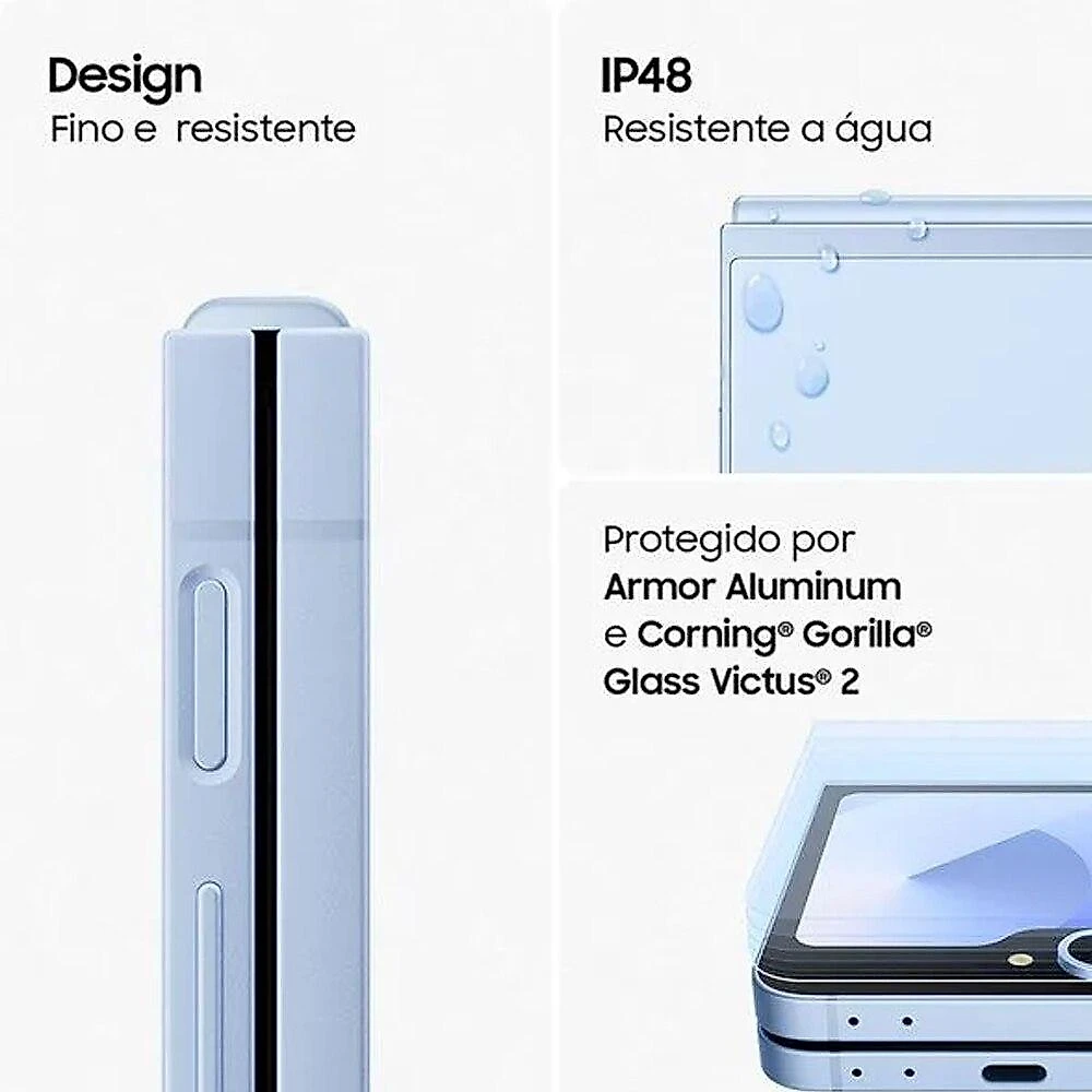 (Seminovo) Smartphone Samsung Galaxy Z Flip6 5G, 256GB, Cinza (Usado) Smartphone Samsung Galaxy Z Flip6 5G, 256GB , Cinza