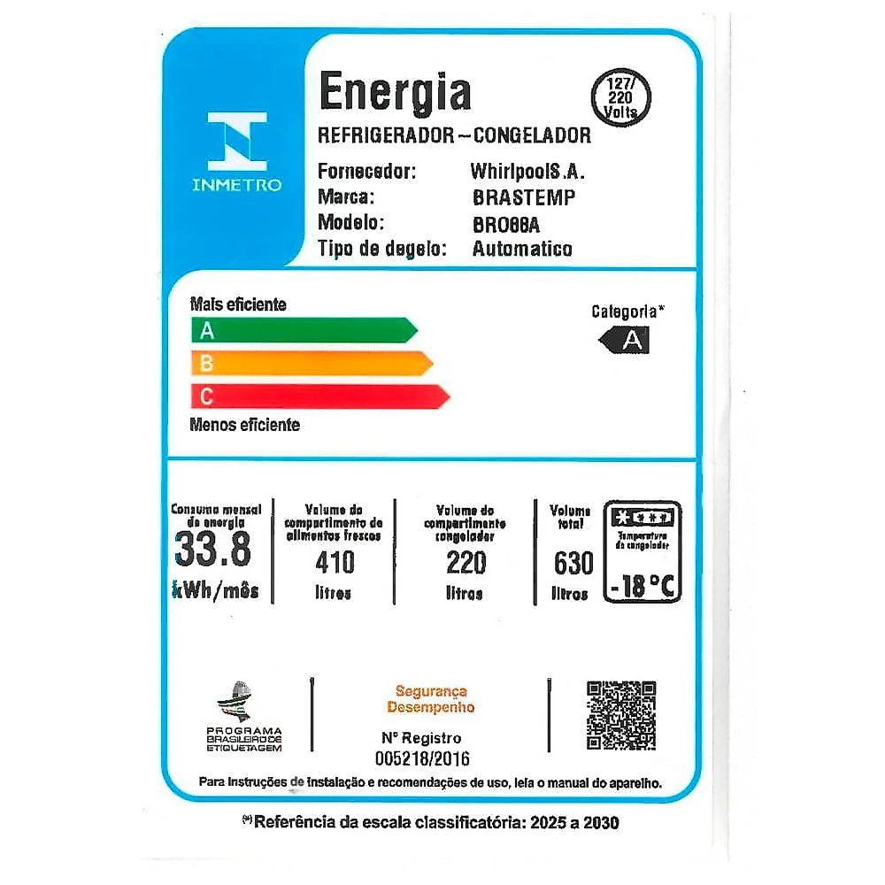Refrigerador French Door Brastemp de 03 Portas Frost Free com 630 Litros Black Inox - BRO88AE Bivolt