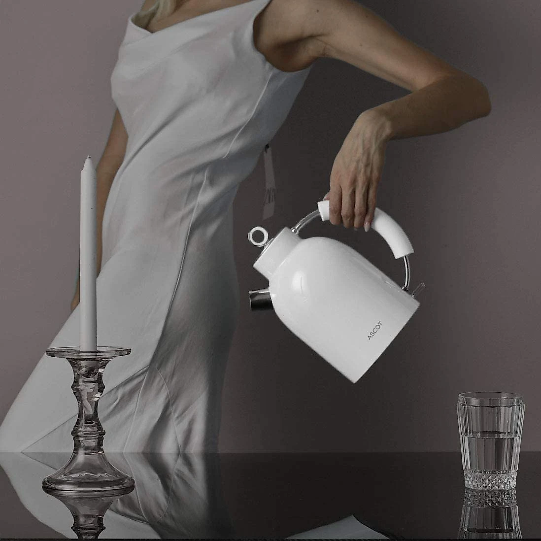 Chaleira elétrica de aço inoxidável ASCOT