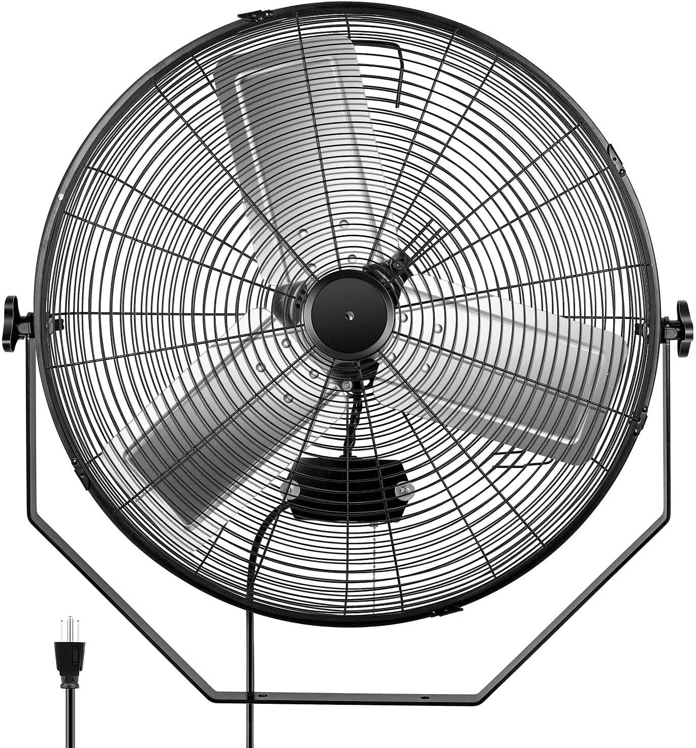 Ventilador Simple Deluxe Industrial 61cm 3 Velocidades CFM 4800 Preto 110V