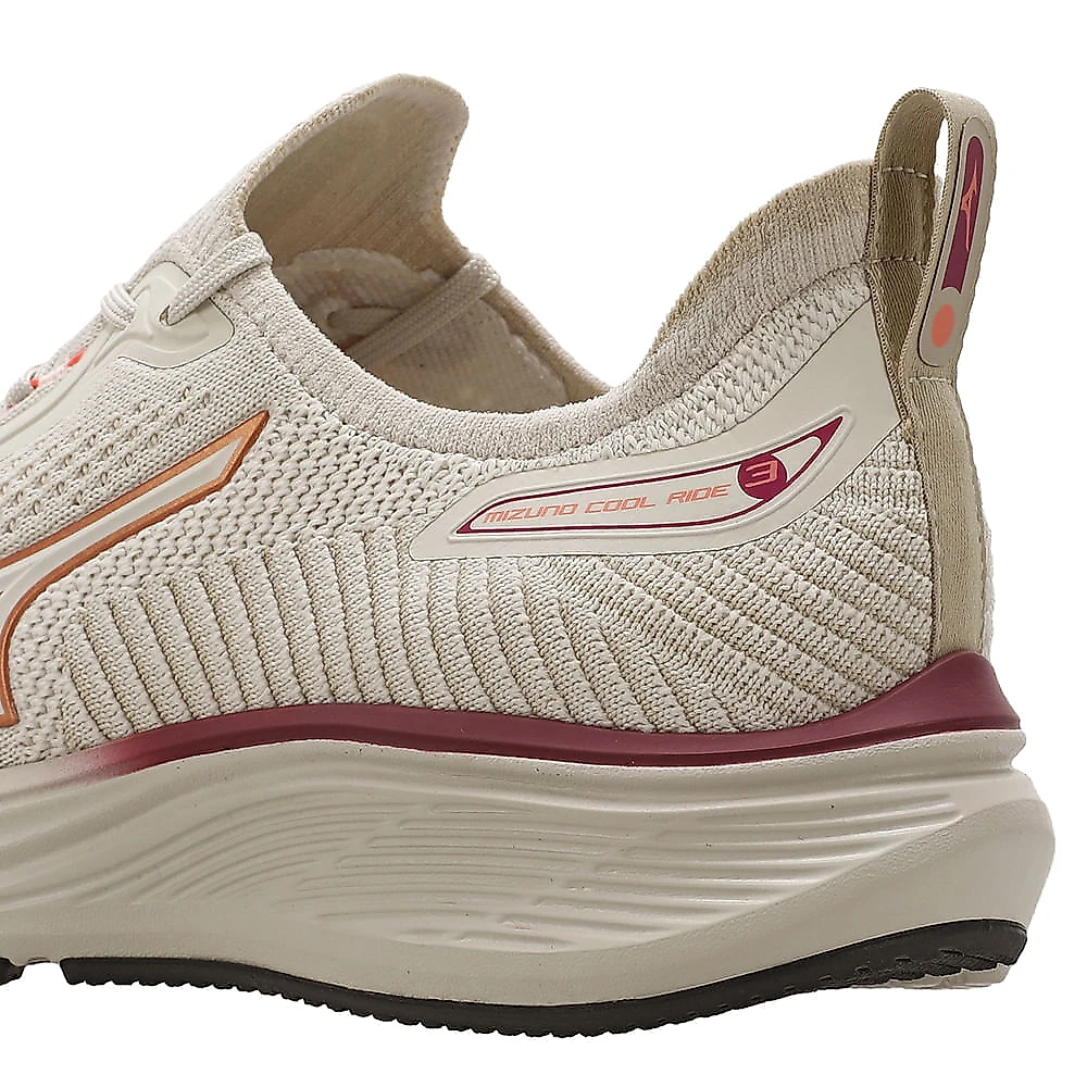 Tênis de Corrida Mizuno Cool Ride 3 Feminino 34 Bege