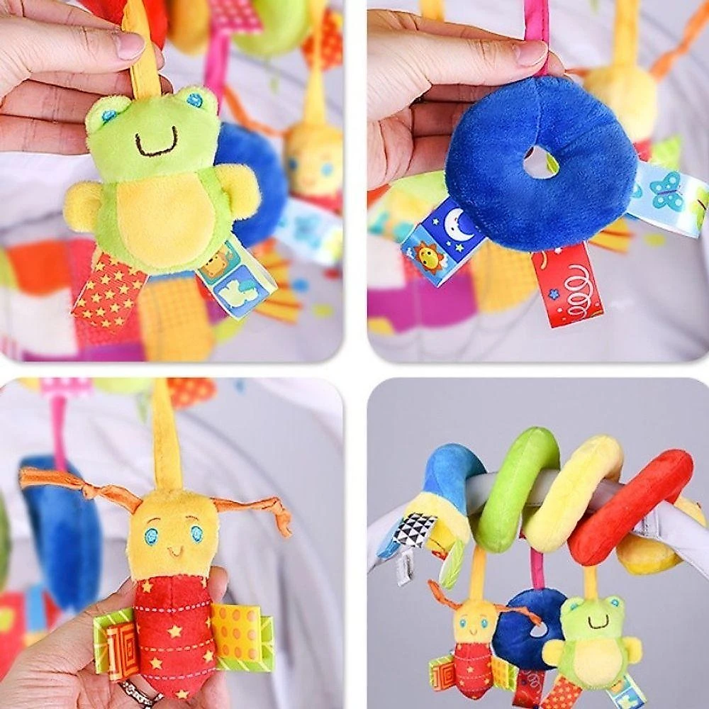 Brinquedo de Pelúcia para Bebê Lagarta de Berço Sensorial com Elementos Coloridos OEM