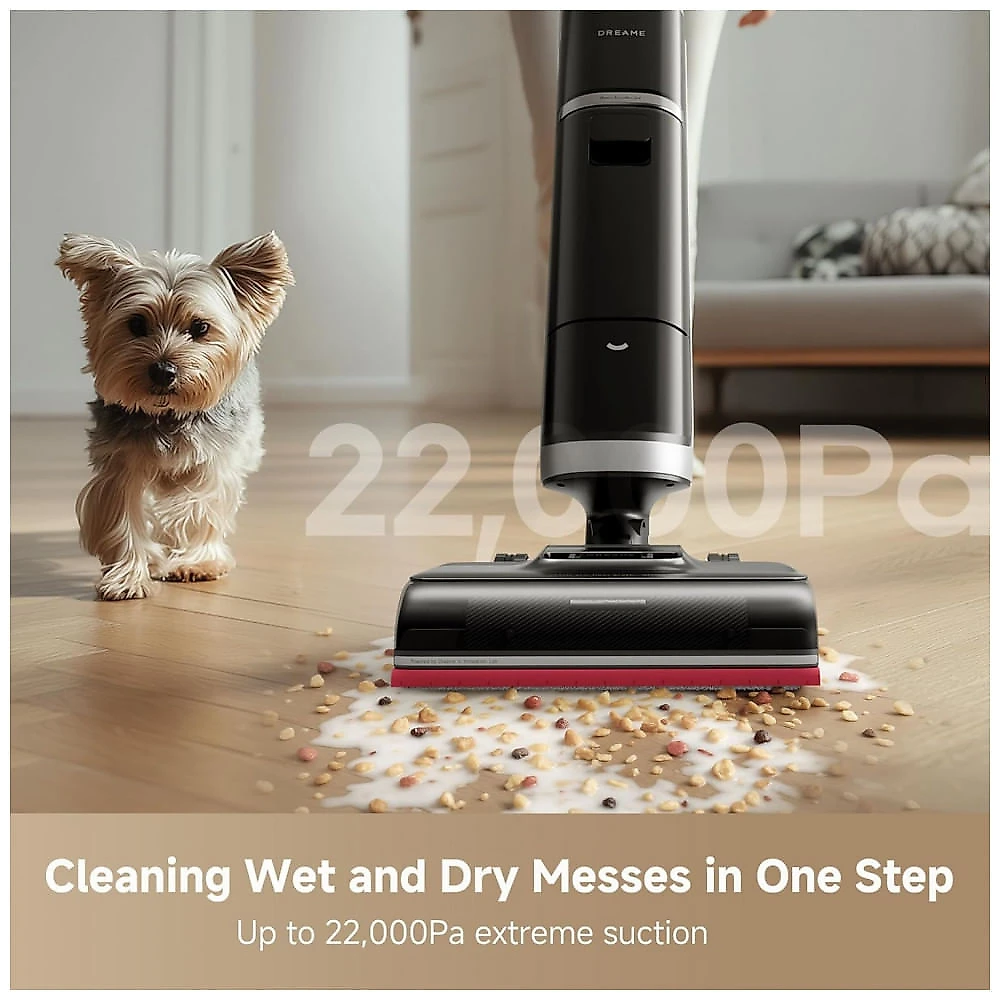 Miniatura Aspirador de Pó DREAME H15 Pro Heat Wet Dry: Limpeza Profunda com Água Quente a 185F e Tecnologia Robótica AI