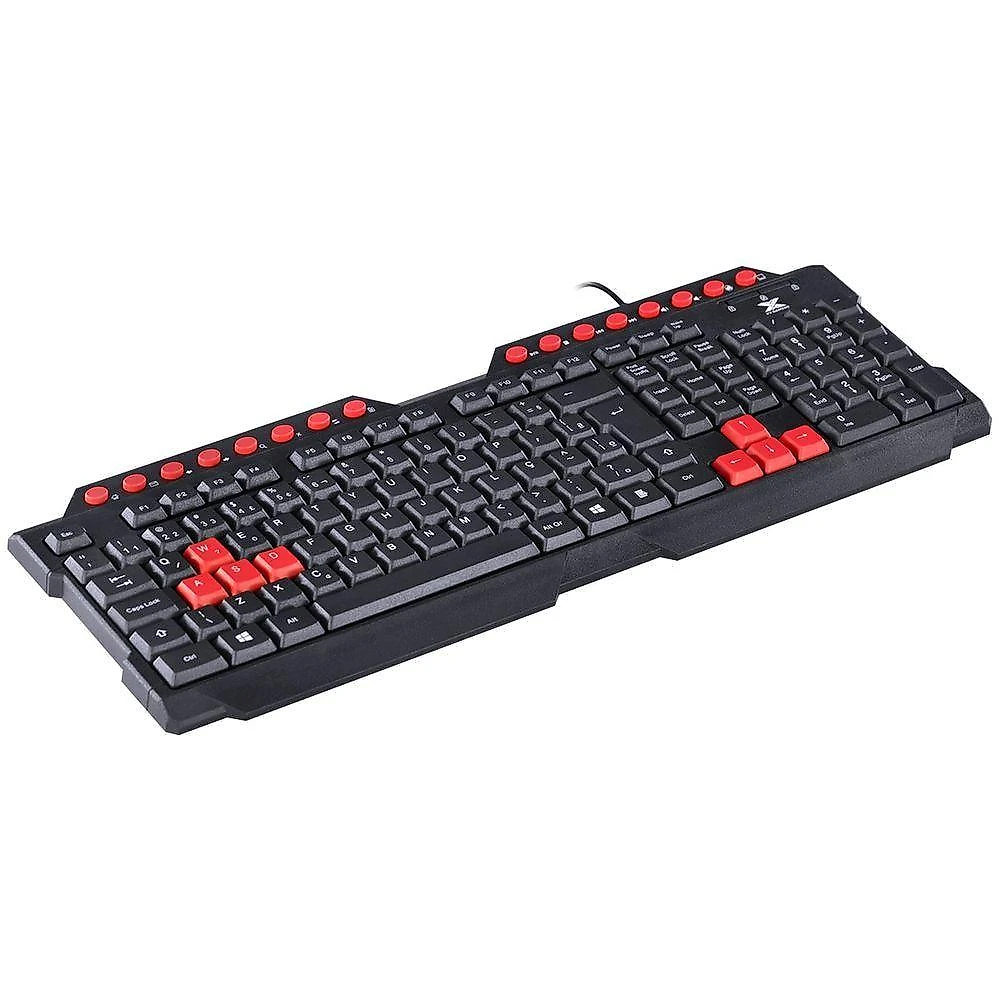 Teclado Usb Gamer Vx Gaming Dragon V2 Abnt2 1.8M Preto Com Vermelho - Gt100