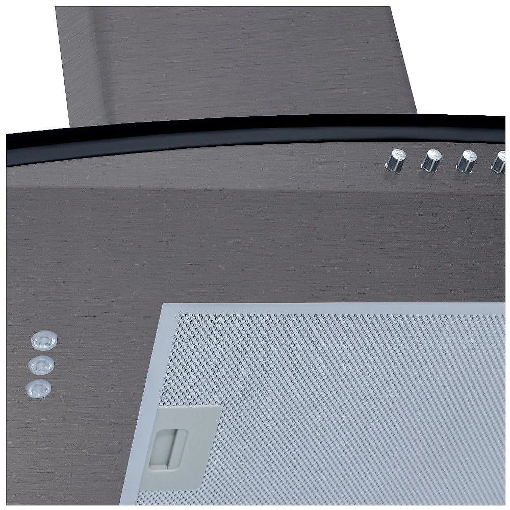 Coifa Fogatti De Parede Clean Vidro Curvo Kromanox 70cm 220v 220V