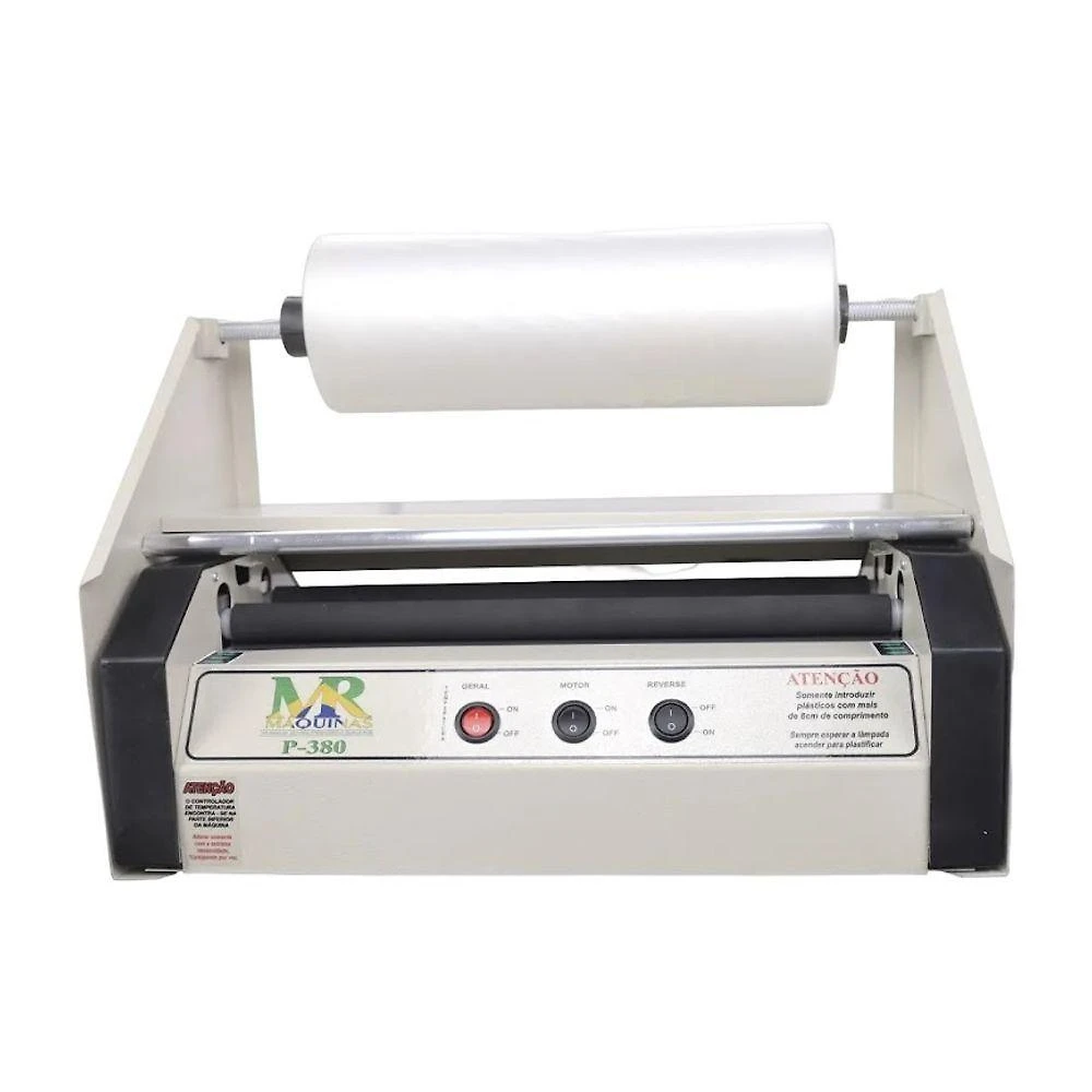 Plastificadora P380 para Laminação com Suporte para Bobina de BOPP 220V MR Máquinas