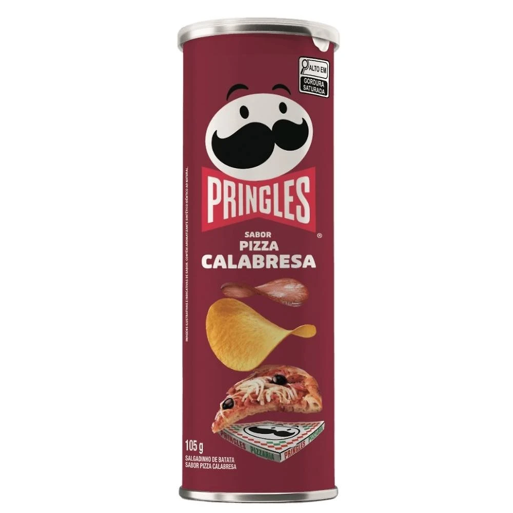 Batata Pringles Pizza Calabresa 105g