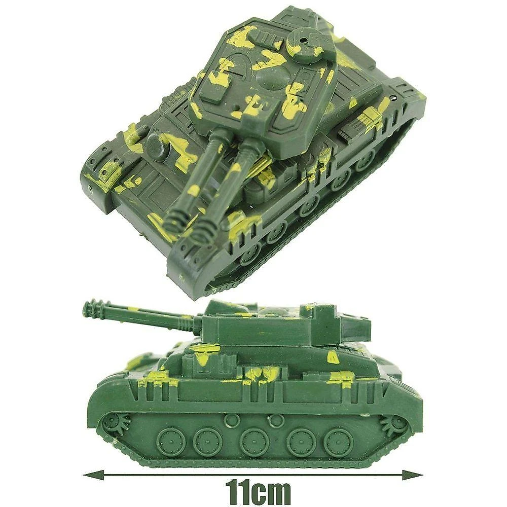 Kit Brinquedos Militares em Miniatura com Veículos Soldados e Acessórios 35 Peças Plástico ABS
