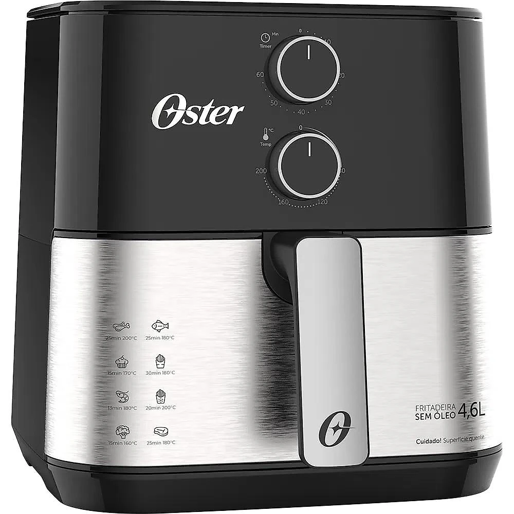 Fritadeira Elétrica Oster Inox OFRT520, 4,6 Litros 220 Volts