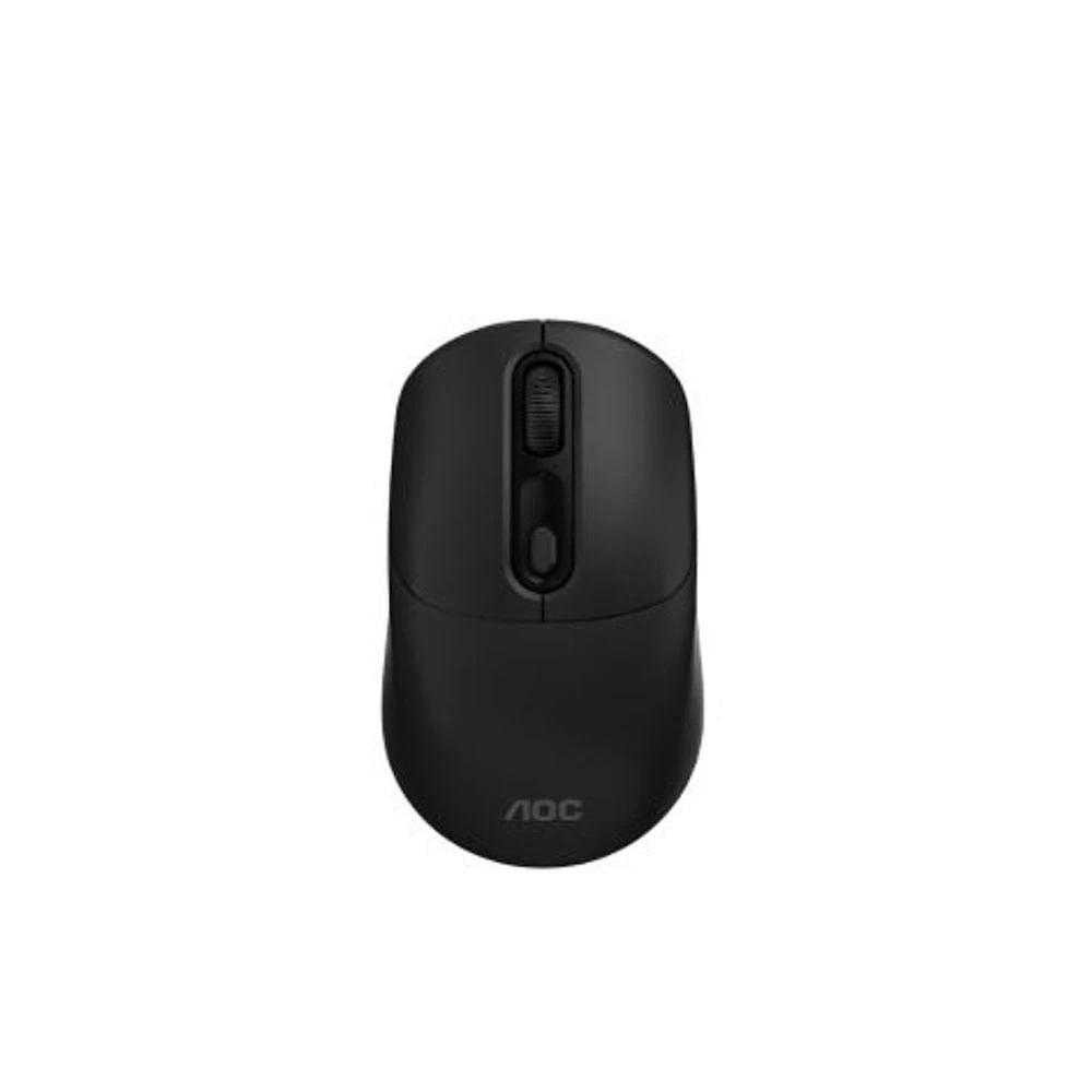 Mouse Óptico sem Fio MS210 com Conexão 2,4 GHZ, 1600 DPI e Design Ergonômico Preta AOC