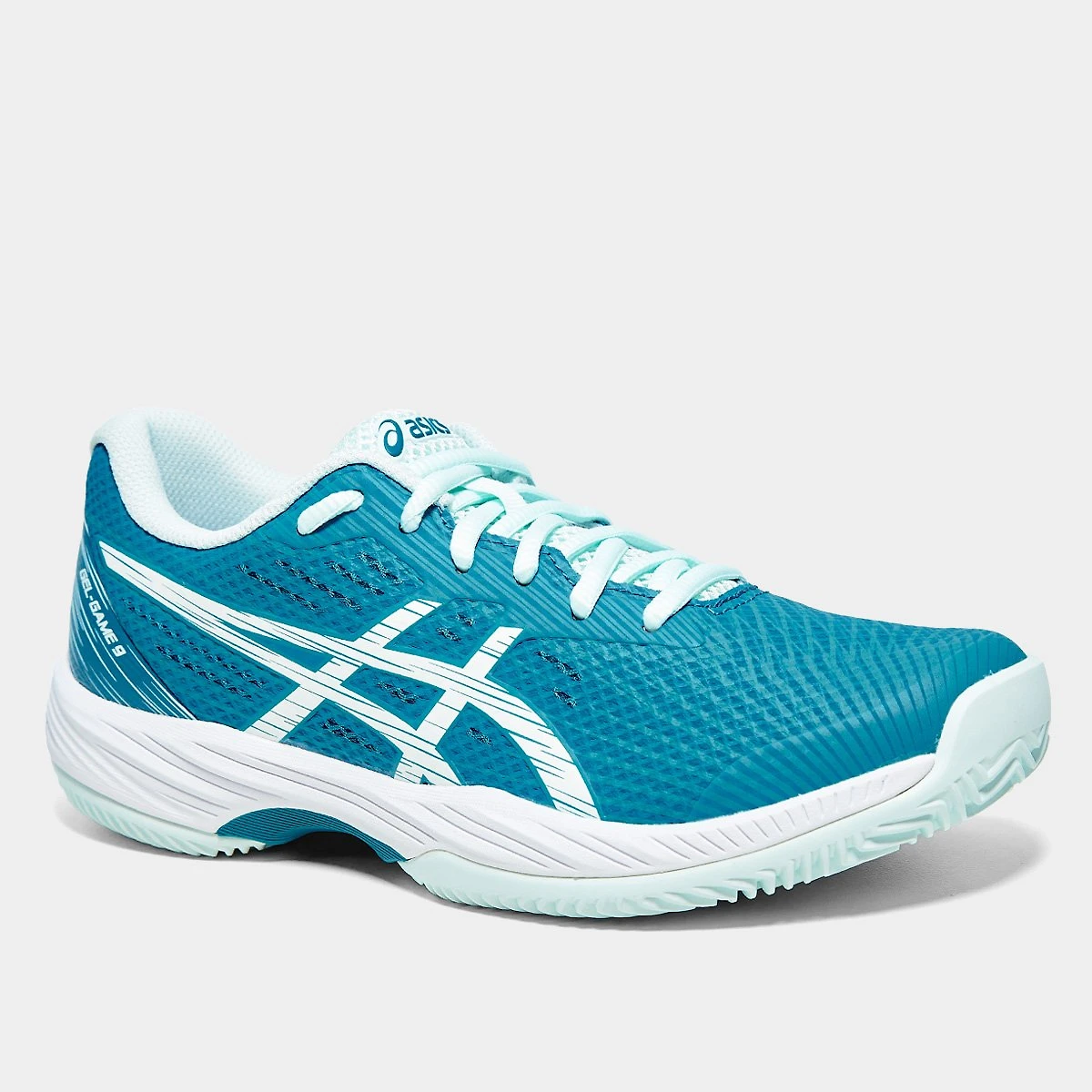 Miniatura Tênis Asics Gel-Game 9 Clay/Oc Feminino Azul+Branco - 35