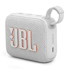 Caixa de Som Portátil JBL GO 4 com 4,2 W RMS, Bluetooth 5.3 e Resistência à Água IP67 - Branca