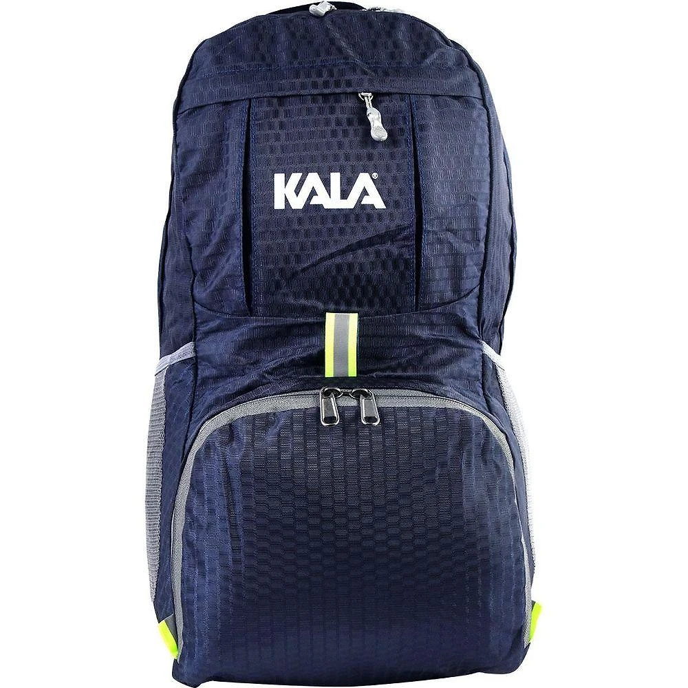 Mochila Kala Ultra Compacta Aventura Poliéster e Nylon 30L Azul Dobrável Unissex