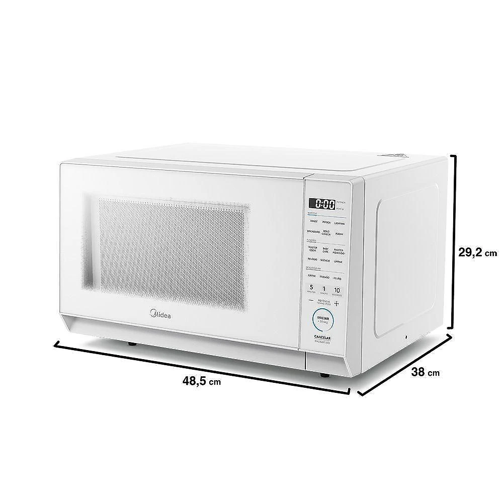 Micro-ondas midea 27l mastercook branco 127v (mhp27b1)