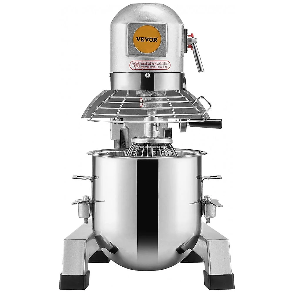 Batedeira Comercial VEVOR B15B 13,6L 3 Velocidades Timer 30min Inox 500W 110V