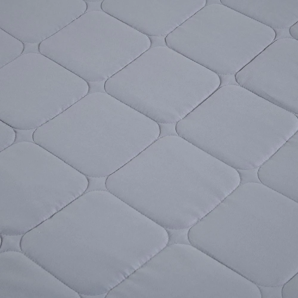 Kit cobre leito colcha speciale queen matelado toque acetinado 400 fios 3 peças cinza