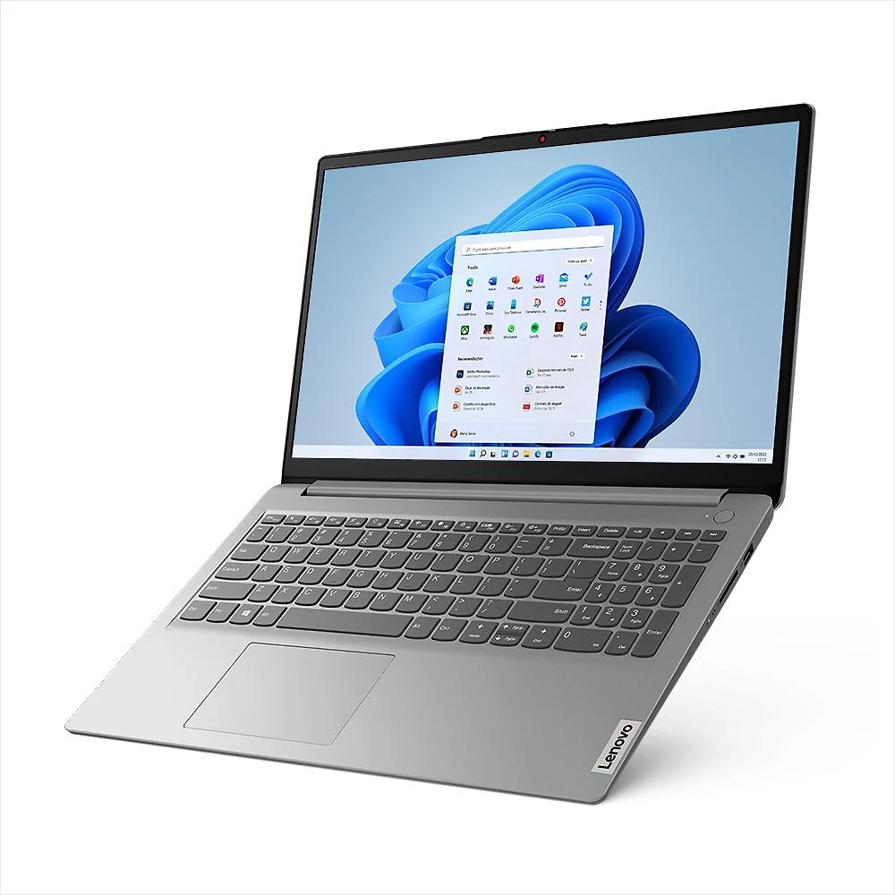 Notebook Lenovo IdeaPad 1 15AMN7 AMD Ryzen 3 7320U 8GB 256GB SSD Windows 11 15.6" - 82X5000MBR Cloud Grey