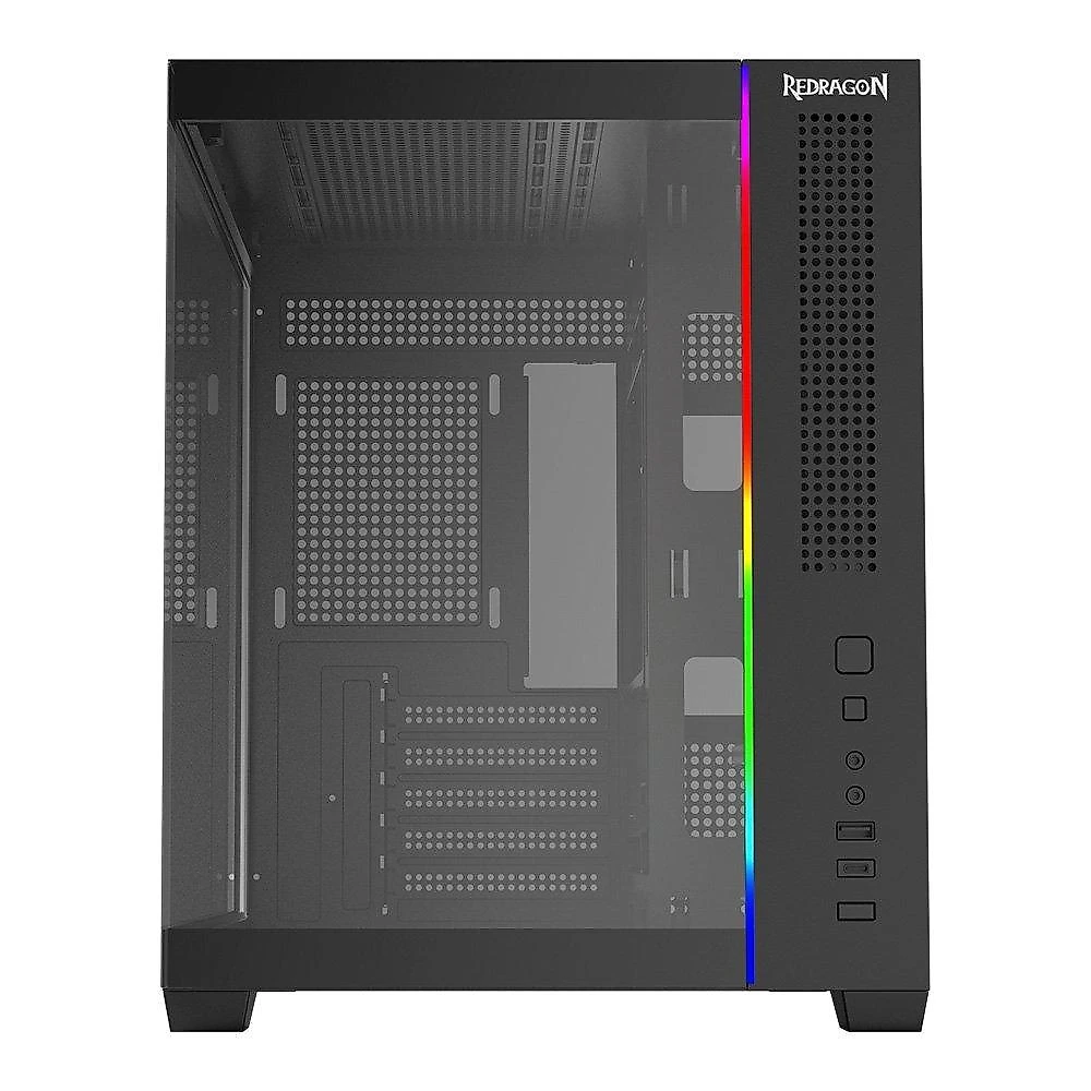 Gabinete Gamer Redragon Wideload, RGB, Mini Tower, Micro ATX, Preto - CA-611B
