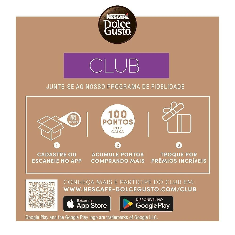 Cápsulas de Café Nescafé Dolce Gusto Pingado Caixa com 10 Unidades para Cafeteiras