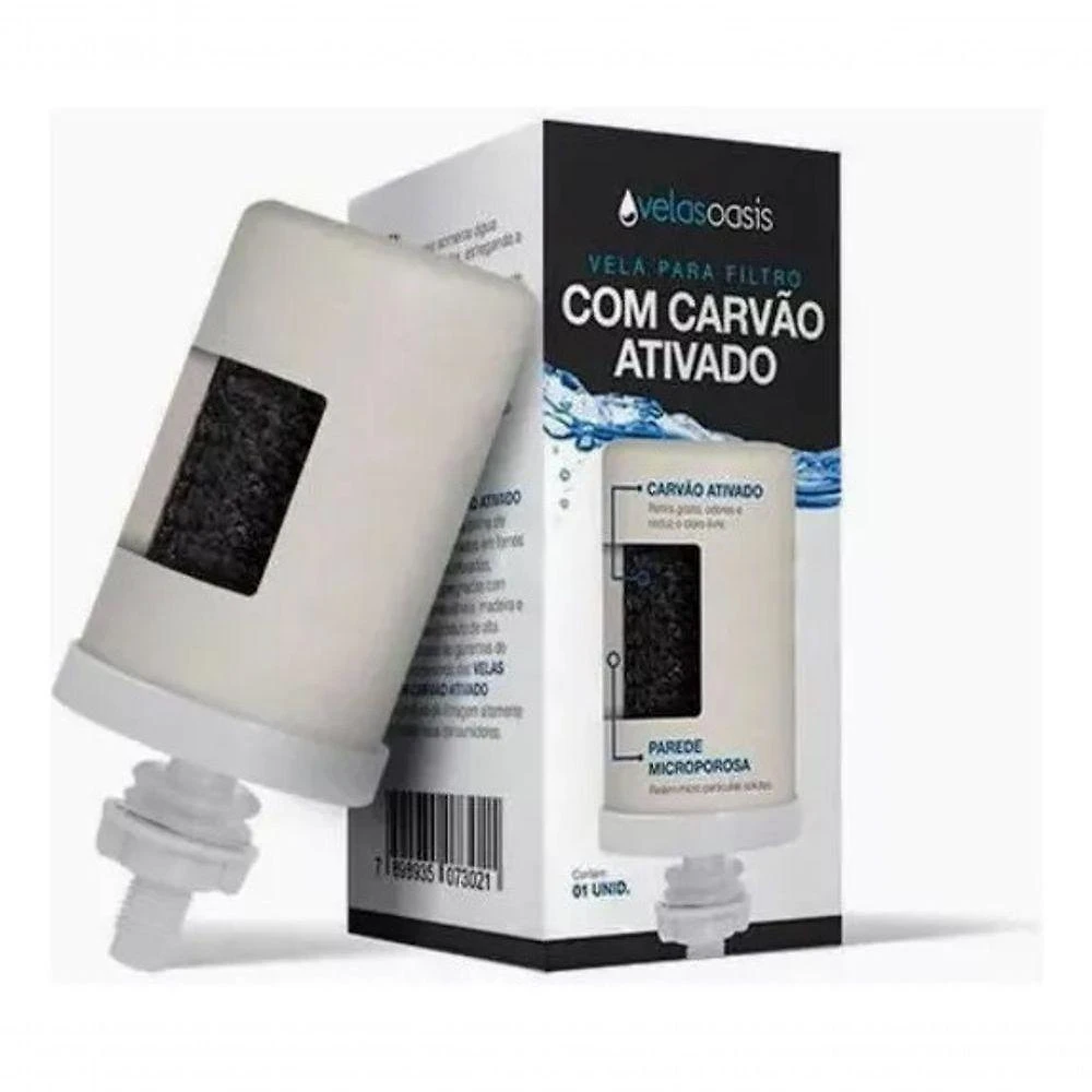 Kit 08 Un Vela Original Oasis Carvão Ativado Dupla Ação