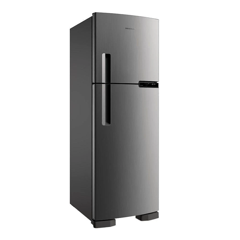 Refrigerador brastemp 375l 2 portas evox frost free 220v brm44hk
