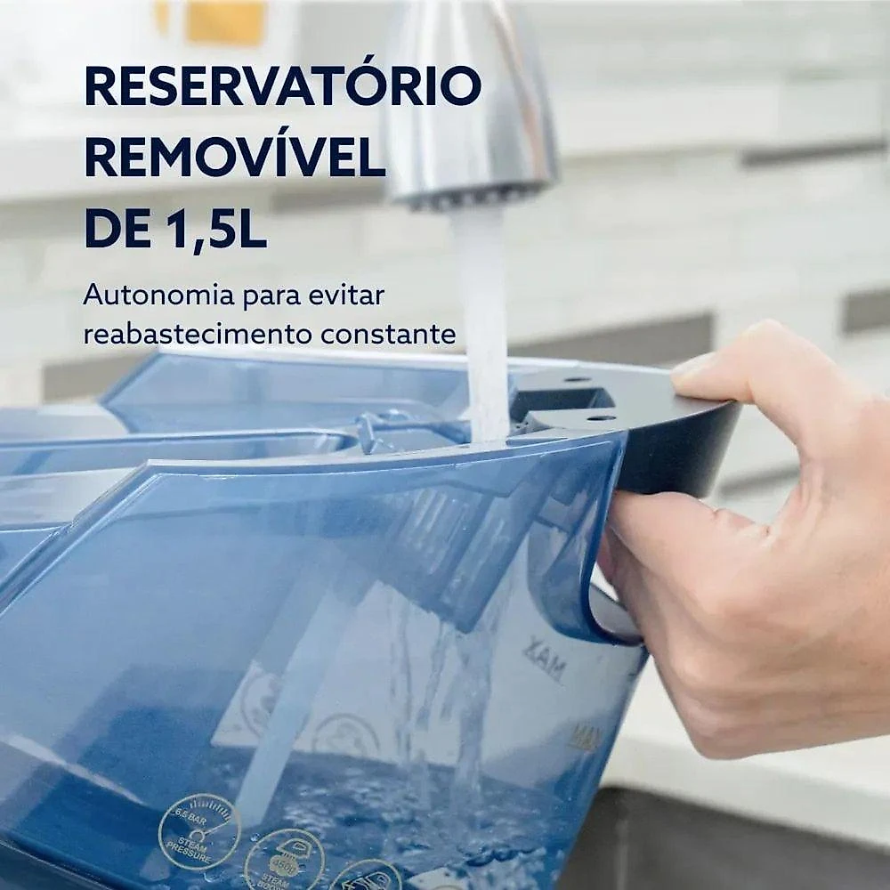 Ferro de Passar a Vapor Oster Steam Generator Diamond Ceramic 1700W Cerâmica Azul 110V