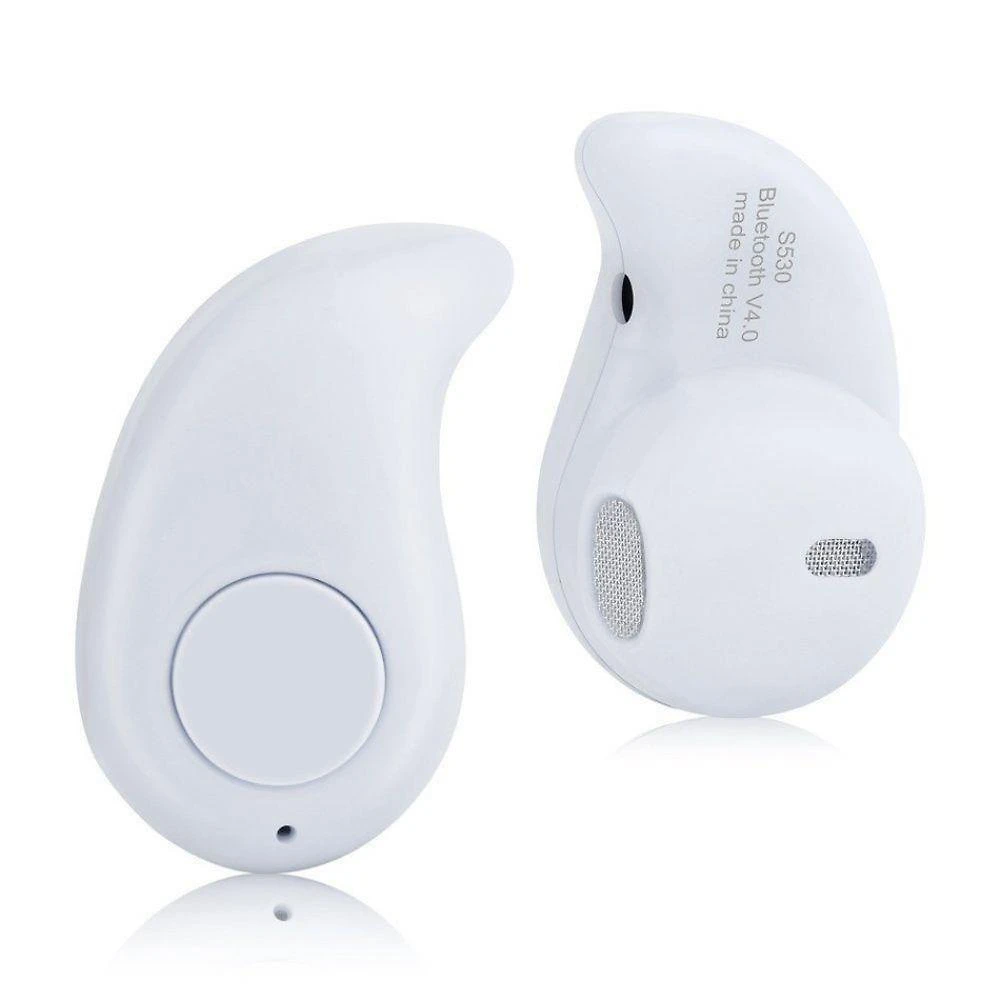 Mini Fone De Ouvido Sem Fio Bluetooth V4.0 Branco